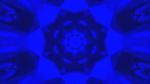Dynamic blue tunnel video loop creates a mesmerizing journey through shapes.. Stock Footage 320047070