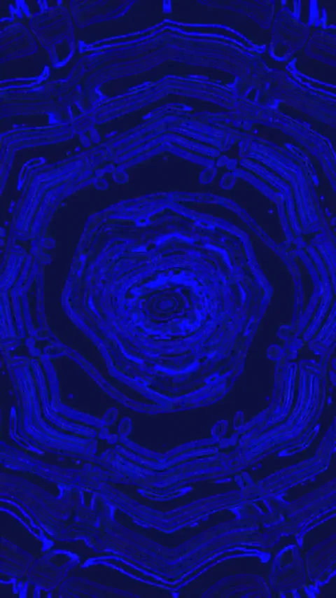 Dynamic blue tunnel video loop creates a mesmerizing visual experience for .. Video stock 321565172