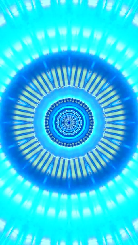 Dynamic blue tunnel video vj loop creates mesmerizing seamless motion Stock Footage 320353853