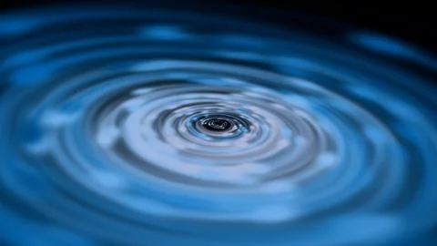 Dynamic blue vortex drawing viewers into a mesmerizing visual journey of depth Stock Illustration