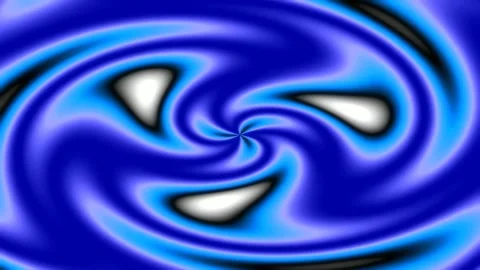 Dynamic blue vortex flow animation, abstract digital background texture loop Stock Footage 342158865