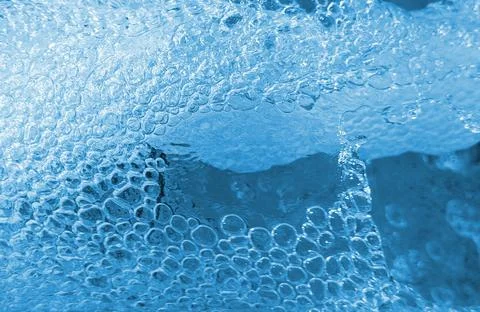 Dynamic Blue Water Bubbles Abstract Flow Stock Photos