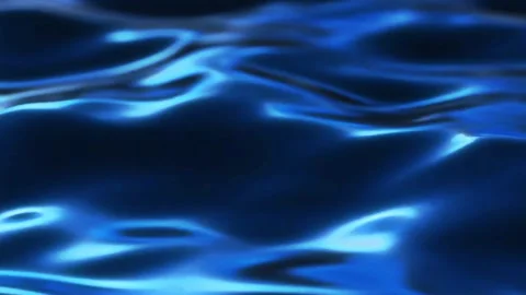 Dynamic blue water surface with gentle waves and shimmering light reflections 動画素材 338189492