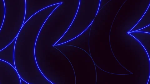 Dynamic blue wave pattern on black background with emotive glow Stockbeeldmateriaal 311609595