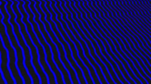 Dynamic Blue Wavy Lines on a Dark Background Stockbeeldmateriaal 308436803