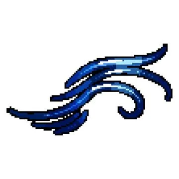 Dynamic blue wavy lines symbolizing wind flow and air current Stock Illustration