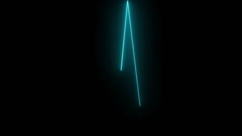 Dynamic Blue Zig-Zag Light Streaks on Black Background Vídeo Stock 331194314