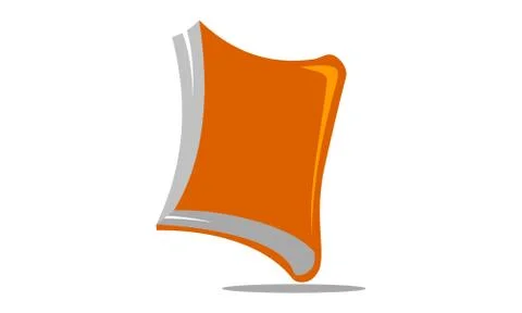 Dynamic Book Logo Design Template Vector Stock Illustration
