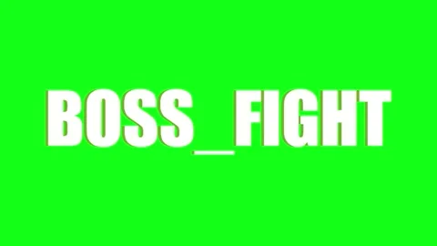 Dynamic Boss Fight Text Animation Green Screen Chroma Key Video Game Gaming.. 库存影片 330280138