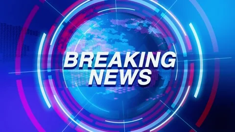 Dynamic Breaking News Animated Title for Broadcast Intro - News Update Animat 스톡 동영상 271313355