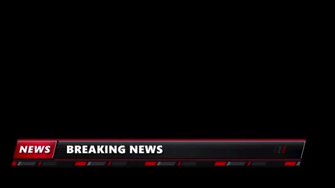 Dynamic breaking news lower third with red and black accents on a black bac.. 動画素材 335826267