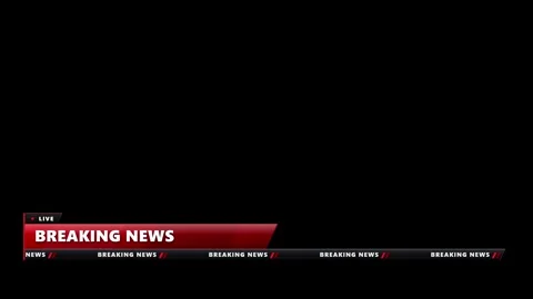 Dynamic breaking news lower third with repeating text and live indicator 動画素材 335826280