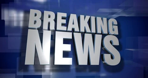 Dynamic Breaking News Title Transition and Background Plate Stock Footage 73752890