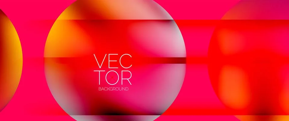 Dynamic bright colorful geometric elements with fluid gradients, lights, shadows イラスト素材