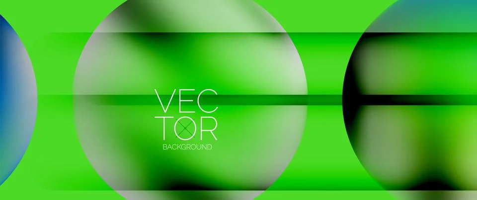 Dynamic bright colorful geometric elements with fluid gradients, lights, shadows Stock-Illustration