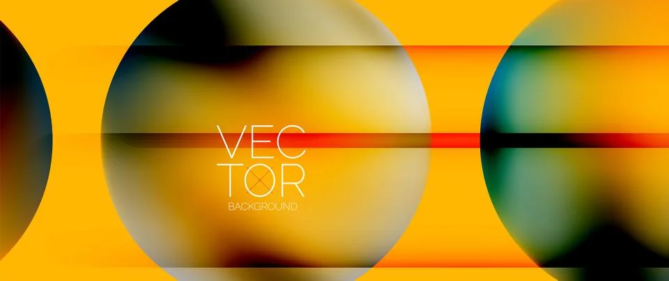 Dynamic bright colorful geometric elements with fluid gradients, lights, shadows イラスト素材