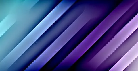Dynamic Bright Colorful Lines, Shadow Style Stripes Geometric Vector Illustrazione stock