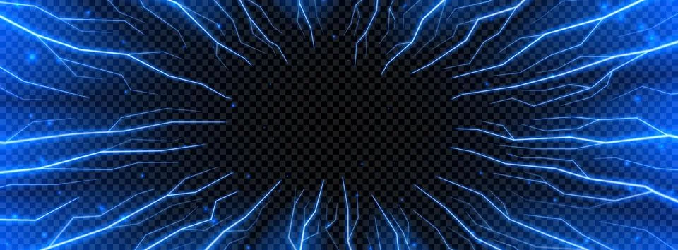Dynamic bright flickering lightning effect Ilustración de archivo