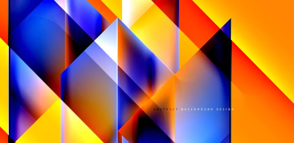 Dynamic bright lines abstract background, stripes with fluid colors, liquid Illustrazione stock
