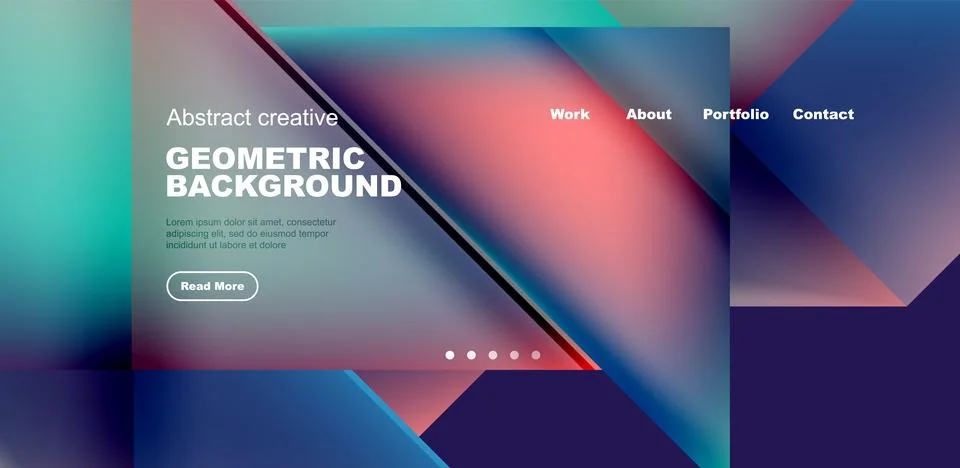 Dynamic bright lines abstract background, stripes with fluid colors, liquid Stock Illustration