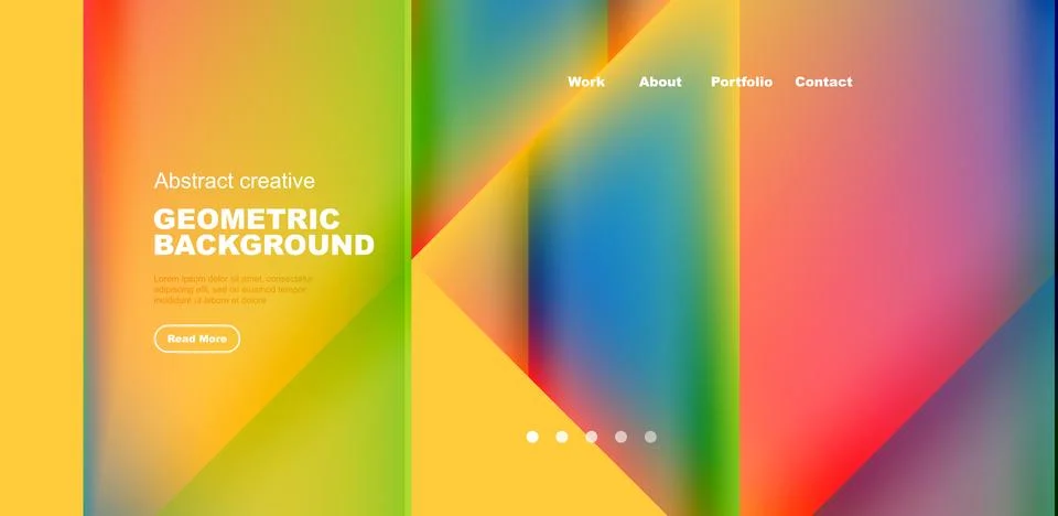 Dynamic bright lines abstract background, stripes with fluid colors, liquid Stock Illustration