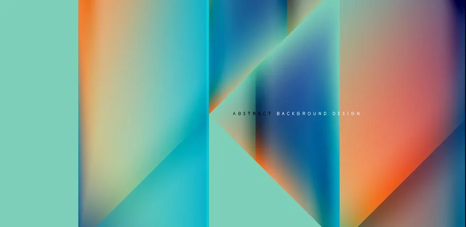 Dynamic bright lines abstract background, stripes with fluid colors, liquid Stock Illustration