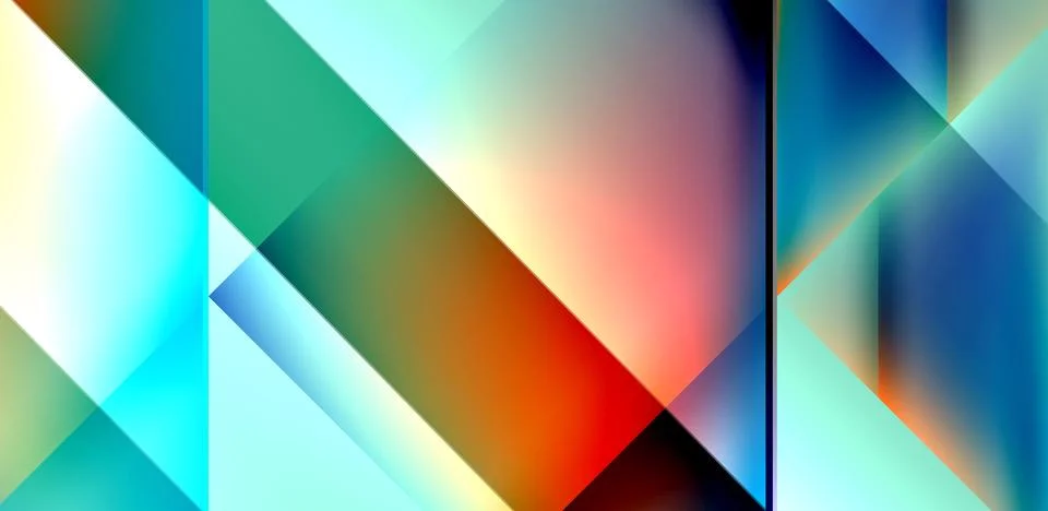 Dynamic bright lines abstract background, stripes with fluid colors, liquid Illustrazione stock