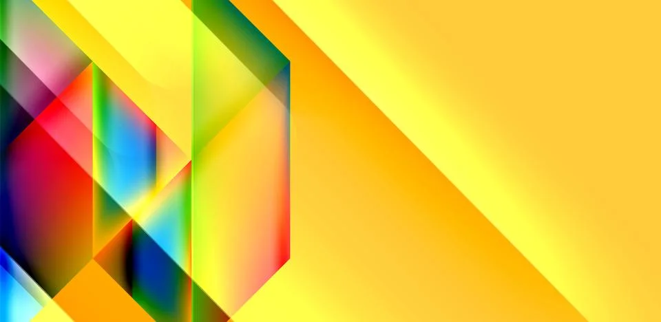 Dynamic bright lines abstract background, stripes with fluid colors, liquid Illustrazione stock