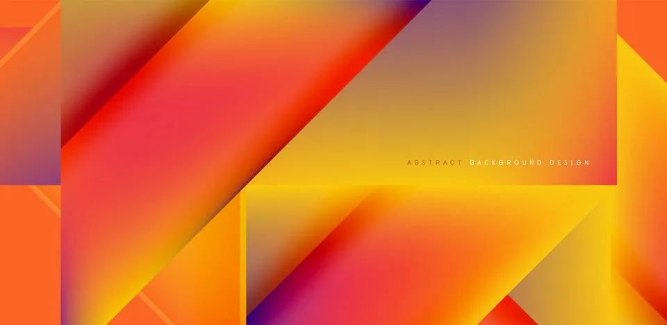 Dynamic bright lines abstract background, stripes with fluid colors, liquid Stock Illustration