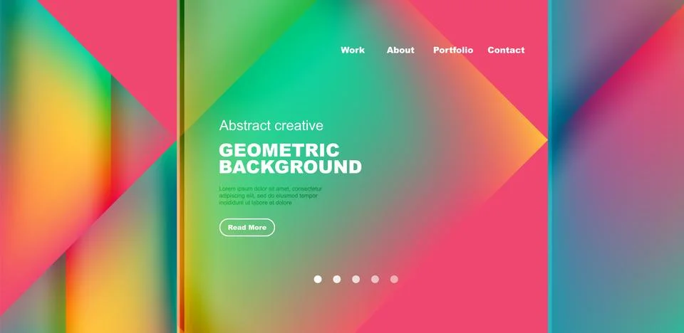 Dynamic bright lines abstract background, stripes with fluid colors, liquid Stock Illustration