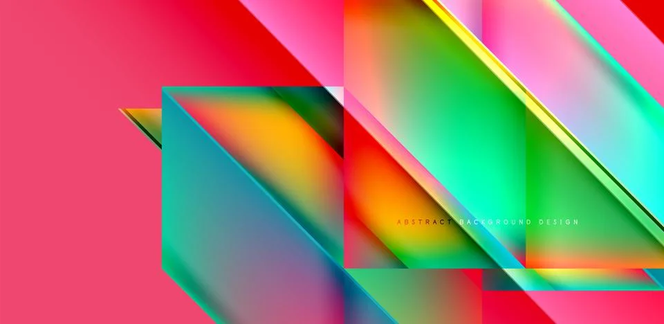 Dynamic bright lines abstract background, stripes with fluid colors, liquid イラスト素材