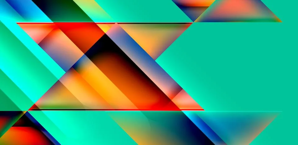 Dynamic bright lines abstract background, stripes with fluid colors, liquid イラスト素材
