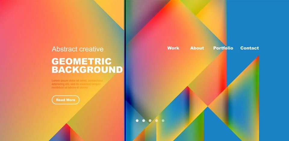 Dynamic bright lines abstract background, stripes with fluid colors, liquid Stock Illustration