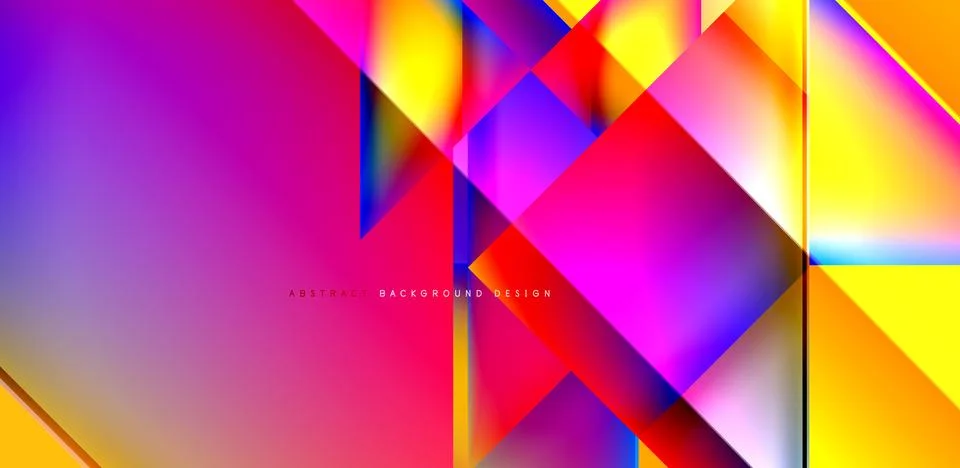 Dynamic bright lines abstract background, stripes with fluid colors, liquid Illustrazione stock