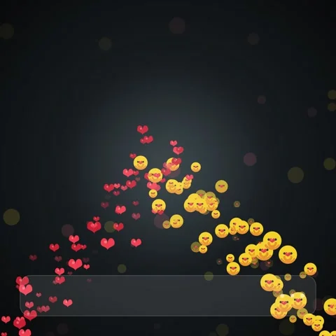 Dynamic burst of colorful floating digital emoticons and joyful celebration.. Stock Footage 344777510
