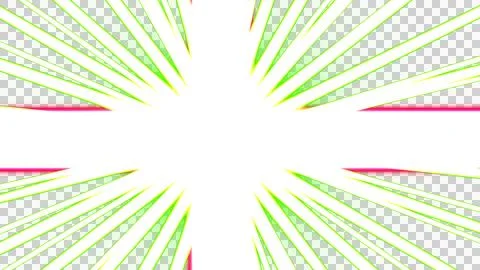 Dynamic Burst of Neon Rays Exploding in a Central Focus Stock Illustration
