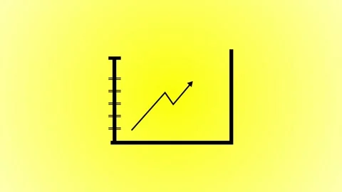 Dynamic Business Arrow Chart Icon Animation – Growth &amp; Success Visual. Stock Footage 286145509