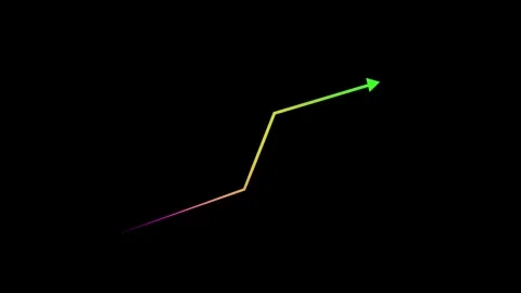 Dynamic Business Arrow Icon Animation – Growth &amp; Success Visual. Stock Footage 286145575