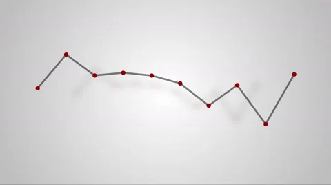 Dynamic business diagram 4K with shadow numbers indicators 3D Stock Footage 54821998