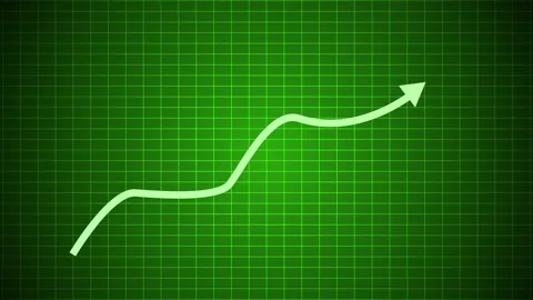 Dynamic Business Graph and Bar Chart Animation for Report Presentations Vídeos de archivo 316784282