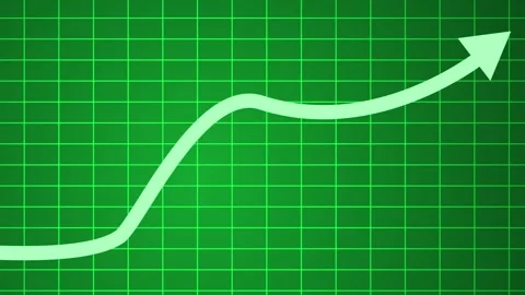 Dynamic Business Graph and Bar Chart Animation for Report Presentations 動画素材 316784334