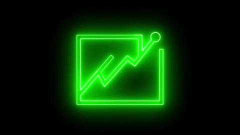 Dynamic Business Graph Chart Icon Animation for Financial Insights. Stock Footage 286145481