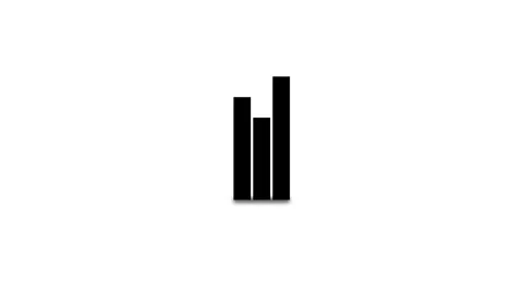 Dynamic Business Graph Chart Icon Animation for Financial Insights. Stock Footage 286145597
