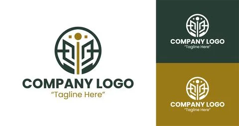 Dynamic Business Logo Stock Illustration