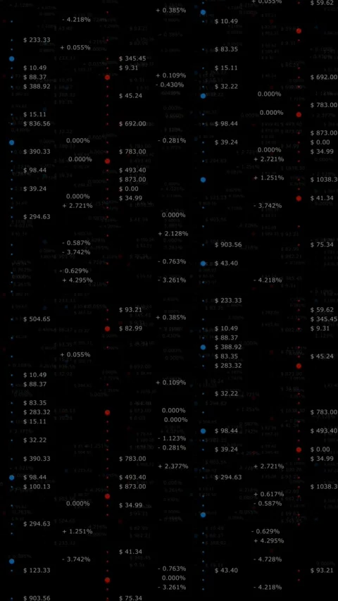 Dynamic business numerical currency data table vertical animation background Stock Footage 345330513