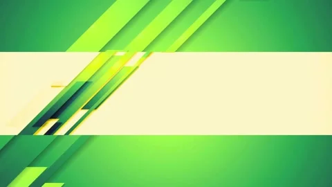 Dynamic business presentation background with geometric green shapes and space f Stock Footage 321395130