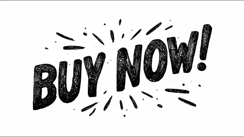 Dynamic buy now animation with energetic text burst Stock Footage 319155221