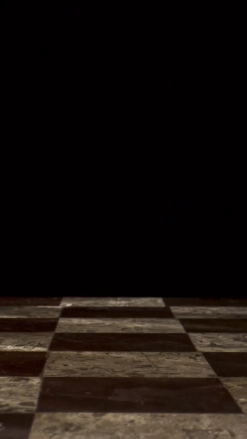 Dynamic camera movement shows chess pieces on board Stock Footage 339303614