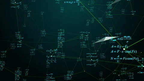 Dynamic Camera Movement Through Physics Formulas Stock Footage 306583943