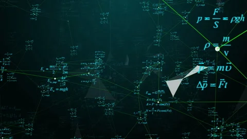 Dynamic Camera Movement Through Physics Formulas Stock Footage 309528047